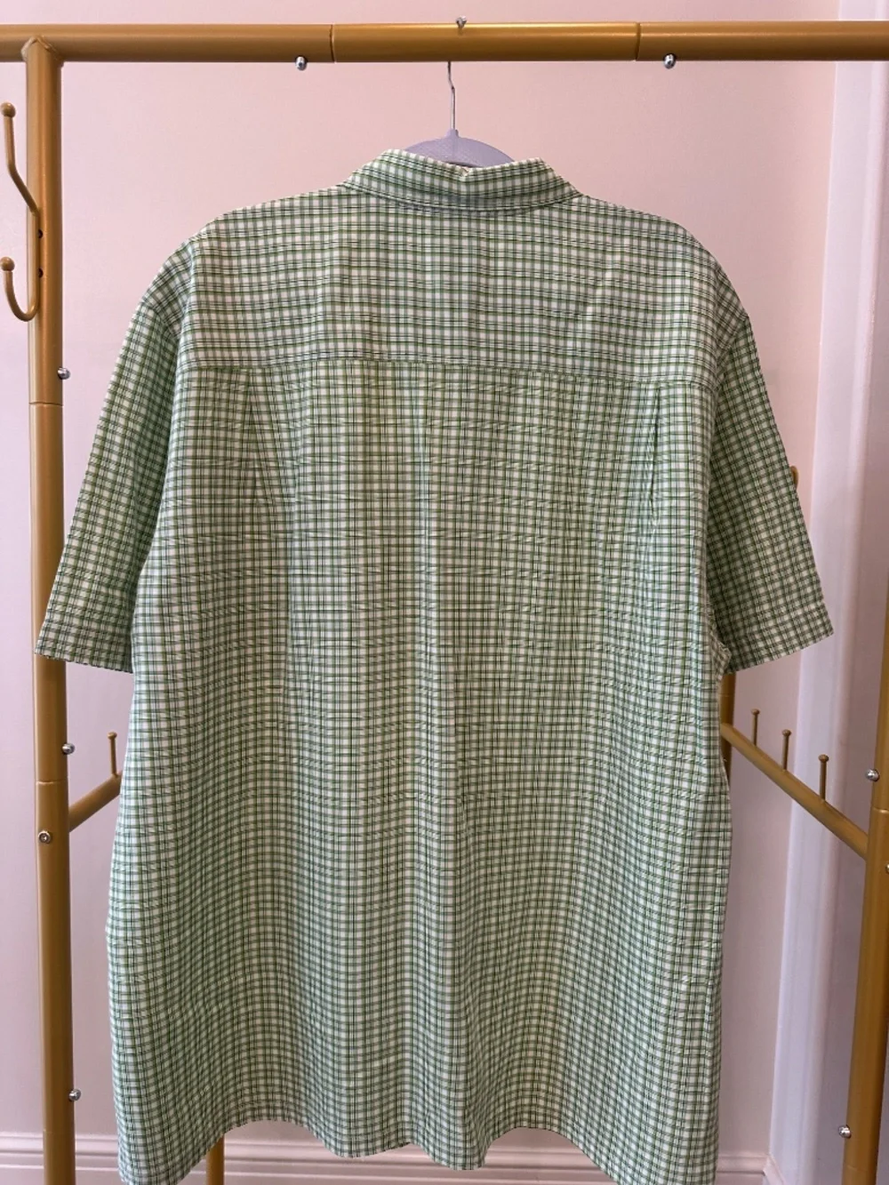 The North Face green plaid shirt - Men's XL